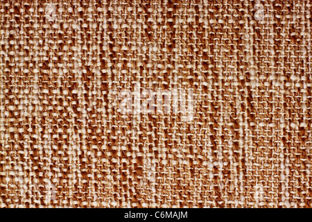 Tela marrone texture pattern di sfondo close up Foto Stock