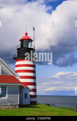 Testa Quaddy Luce, West testa Quaddy parco statale, Lubec, Maine, Stati Uniti d'America Foto Stock