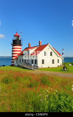 Testa Quaddy Luce, West testa Quaddy parco statale, Lubec, Maine, Stati Uniti d'America Foto Stock