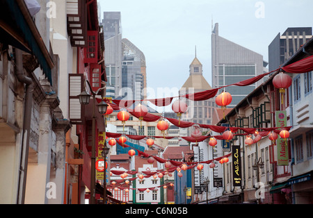 Scena di strada, la Chinatown di Singapore asia Foto Stock