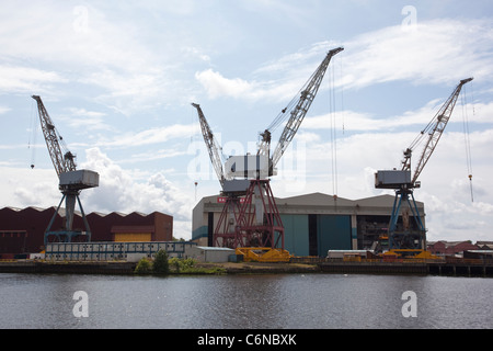 BAE Systems Govan cantiere navale, Govan, Glasgow. Foto:Jeff Gilbert Foto Stock