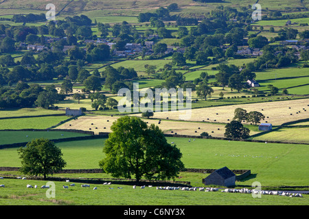 Vista su Teesdale vicino a Mickleton, County Durham Foto Stock