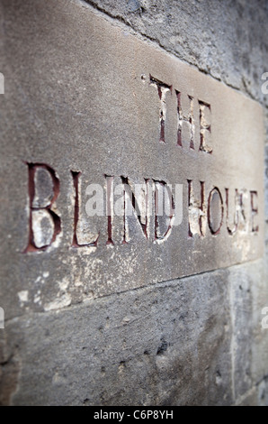 La casa di ciechi o il vecchio villaggio di lock up carcere Box Wiltshire Regno Unito Foto Stock