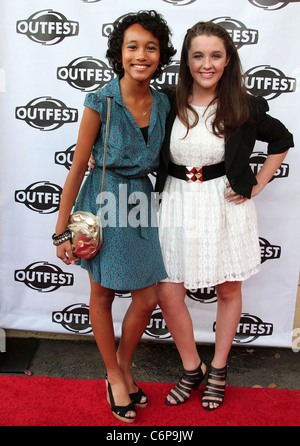 Sydney Park e il Savannah Stehlin 28 Outfest annuale Film Festival la chiusura notturna di screening di Gala di "maiale" tenutasi presso la Ford Foto Stock