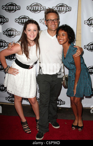 Sydney Park, Chad Allen, Savannah Stehlin 28 Outfest annuale Film Festival la chiusura notturna di screening di Gala di "maiale" tenutasi presso il Foto Stock