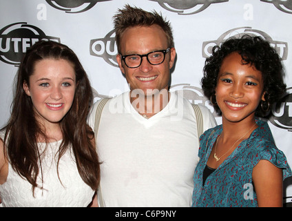 Sydney Park, Chad Allen, Savannah Stehlin 28 Outfest annuale Film Festival la chiusura notturna di screening di Gala di "maiale" tenutasi presso il Foto Stock