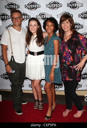 Chad Allen Savannah Stehlin, Sydney Park e Kirsten Schaffer 28 Outfest annuale Film Festival chiusura di notte di Gala di screening Foto Stock