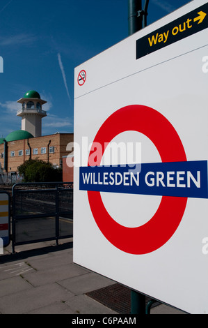 Willesden la Moschea Verde Foto Stock