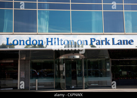 London Hilton on Park Lane, Londra Foto Stock