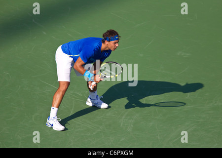 Rafael Nadal (ESP) competono al 2011 US Open di Tennis. Foto Stock