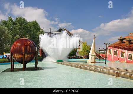 Onda di marea Ride, amicizia Cove, Thorpe Park Theme Park, Chertsey, Surrey, England, Regno Unito Foto Stock