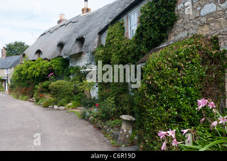 Il grazioso villaggio di Winkle Street sull'Isola di Wight in Inghilterra Foto Stock