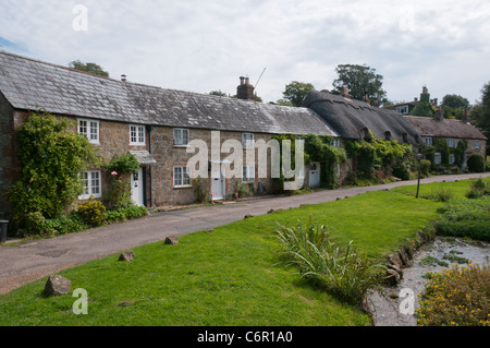 Il grazioso villaggio di Winkle Street sull'Isola di Wight in Inghilterra Foto Stock