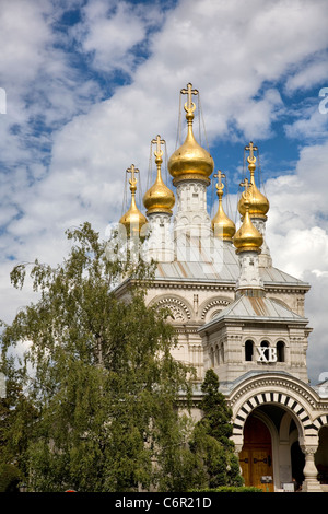 Cathédrale de l'Esaltazione de la Sainte Croix - Chiesa Russa a Ginevra Foto Stock