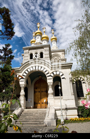 Cathédrale de l'Esaltazione de la Sainte Croix - Chiesa Russa a Ginevra Foto Stock