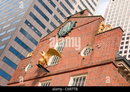 La Old State House, Boston, Massachusetts, STATI UNITI D'AMERICA Foto Stock