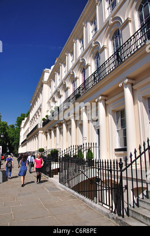 Regency terrazza, Park Square East, Regent's Park, City of Westminster, London, Greater London, England, Regno Unito Foto Stock