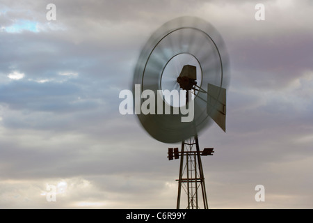 Il mulino a vento di filatura Foto Stock