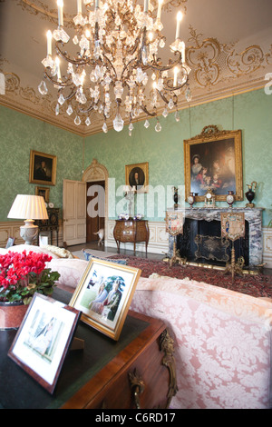 Sala da disegno, Highclere Castle, Newbury, Berkshire, Inghilterra, Regno Unito. Foto:Jeff Gilbert Foto Stock