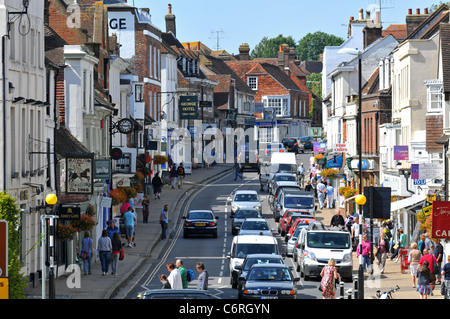 Battaglia town high street, East Sussex, Gran Bretagna, Regno Unito Foto Stock