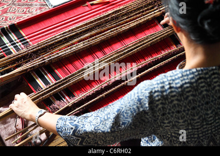 Tradizionale malese dettaglio del telaio Foto Stock