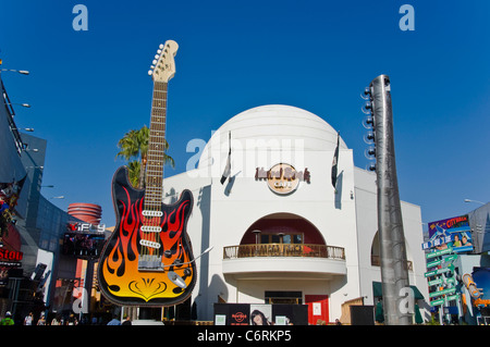 Hard Rock Café presso gli Universal Studios di Los Angeles, California, Stati Uniti d'America Foto Stock