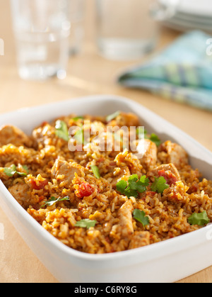 Jambalaya di pollo Foto Stock