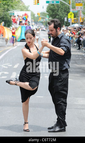 2010 Queens Pride Parade New York City, Stati Uniti d'America - 06.06.10 Ivan Nikolov Foto Stock