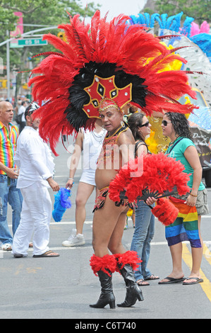 2010 Queens Pride Parade New York City, Stati Uniti d'America - 06.06.10 Ivan Nikolov Foto Stock