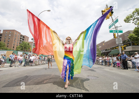 2010 Queens Pride Parade New York City, Stati Uniti d'America - 06.06.10 Ivan Nikolov Foto Stock