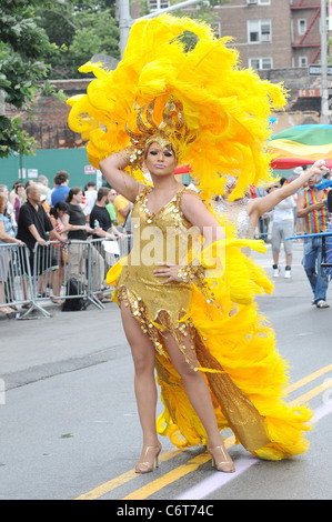 2010 Queens Pride Parade New York City, Stati Uniti d'America - 06.06.10 Ivan Nikolov Foto Stock