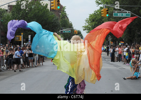 2010 Queens Pride Parade New York City, Stati Uniti d'America - 06.06.10 Ivan Nikolov Foto Stock