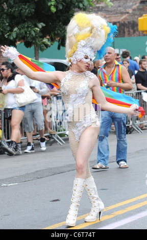 2010 Queens Pride Parade New York City, Stati Uniti d'America - 06.06.10 Ivan Nikolov Foto Stock