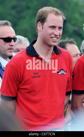 Il principe William gioca polo al Parco a Cirencester Gloucestershire, Inghilterra - 06.06.10 Foto Stock