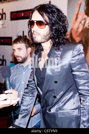 Russell Brand Las Vegas lo screening di 'Get lui alla greca" tenutasi presso il Planet Hollywood Resort and Casino Las Vegas, Nevada - Foto Stock