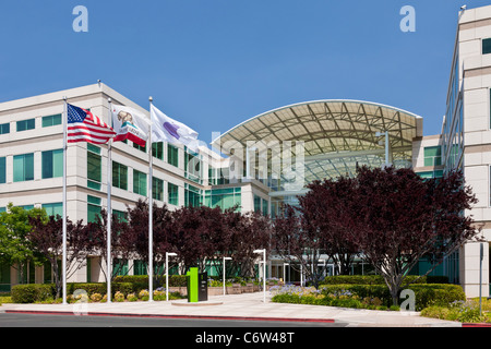 Apple incorporato è la sede aziendale a 1-6 Infinite Loop, Cupertino, California, Stati Uniti d'America. JMH5187 Foto Stock