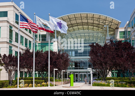 Apple incorporato è la sede aziendale a 1-6 Infinite Loop, Cupertino, California, Stati Uniti d'America. JMH5189 Foto Stock