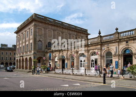 Buxton bagni, il Crescent, Buxton Foto Stock