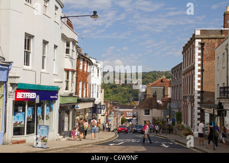 High Street in Lewes, East Sussex, England, Regno Unito Foto Stock