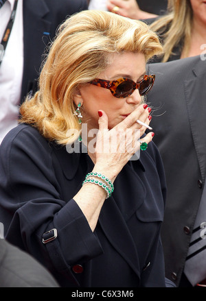 Catherine Deneuve 2010 Festival Internazionale del Cinema di Cannes - Giorno 4 - 'Omaggio al cinema spagnolo' Photocall Cannes, Francia - Foto Stock