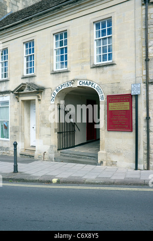 Ingresso alla vecchia cappella Battista in Bradford on Avon Wiltshire Foto Stock