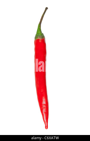 Ho lettera fatta dal peperoncino, con il tracciato di ritaglio Foto Stock