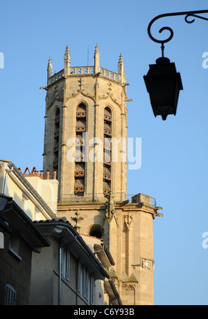 Cattedrale di Aix (Cathédrale Saint-Sauveur d'Aix) in Aix-en-Provence, Francia Foto Stock