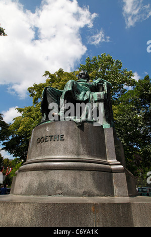 Austria, Vienna, Johann Wolfgang Goethe statua Foto Stock