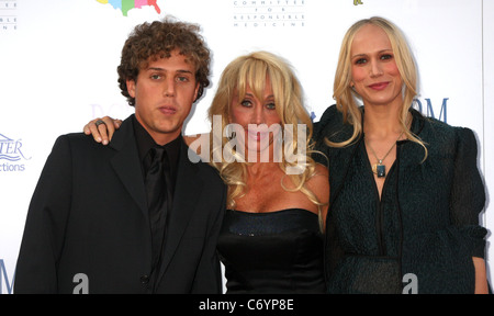 Sean Landon, Cindy Landon, Jennifer Landon all'arte della compassione PCRM XXV Anniversario gala tenutosi presso la partita Studios. West Foto Stock