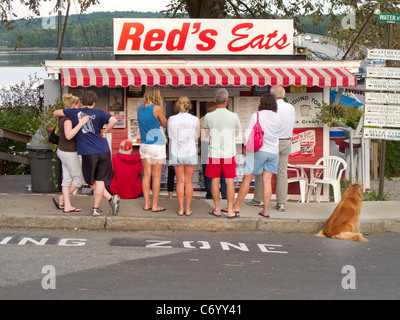 Red Lobster mangia stand nel Maine Wiscasset Foto Stock