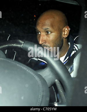 Nicolas Anelka del Chelsea dopo la Barclays Premier League match tra Chelsea e Bolton Wanderers a Stamford Bridge Foto Stock