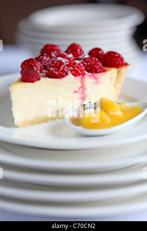 torta del lampone Foto Stock