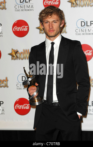 Alex Pettyfer ShoWest 2010 Cerimonia di Premiazione - Sala stampa - Las Vegas, Nevada - 18.03.10 Apega Foto Stock