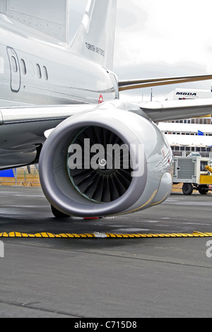 Turkish Air Force (Turk Hava Kuvvetleri) Boeing 737-7ES Wedgetail N360BJ a Farnborough Airshow internazionale Foto Stock